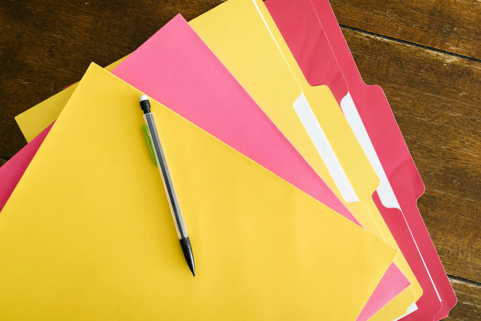 A set of physical folders used for admin