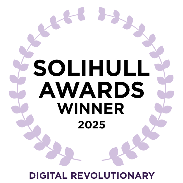 The Solihull Awards Winner badge for the Digital Revolutionary category.